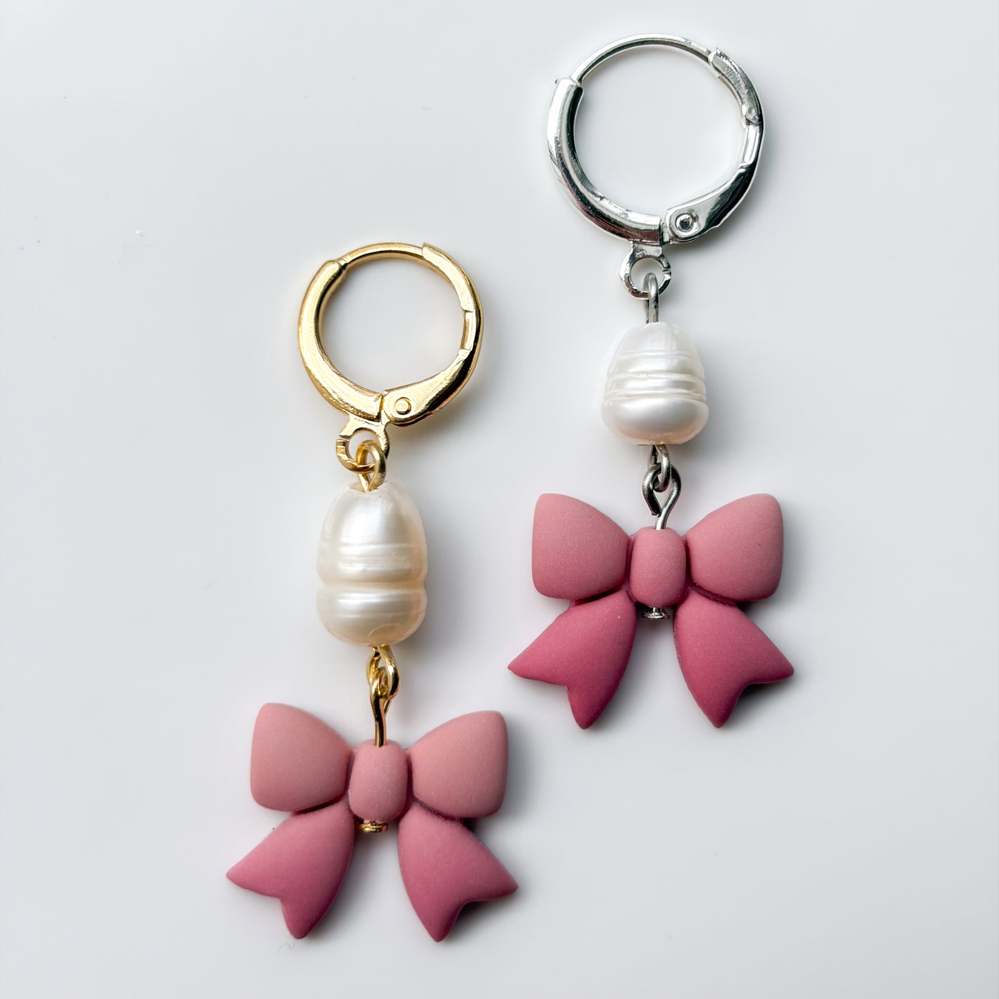 Bows • Pink Gradient + Pearl