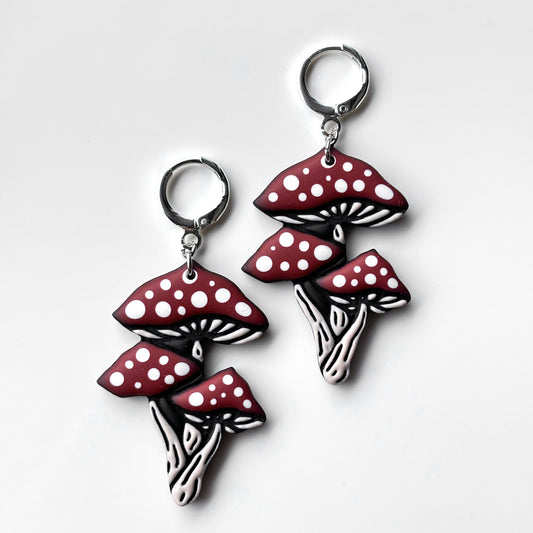 Mushroom Trio • Deep Red