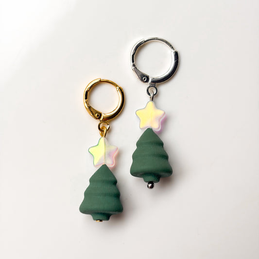 3D Tree & Star Dangle • Wintergreen