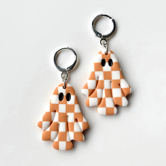 Ghosties • Peach & White Checks