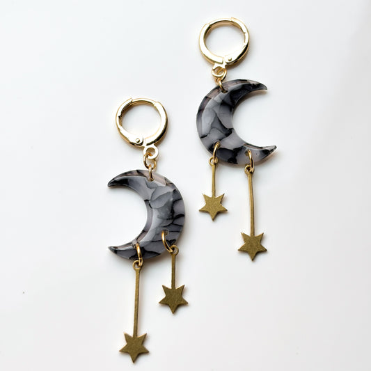 Mini Moon + Stars • Spooky Marble