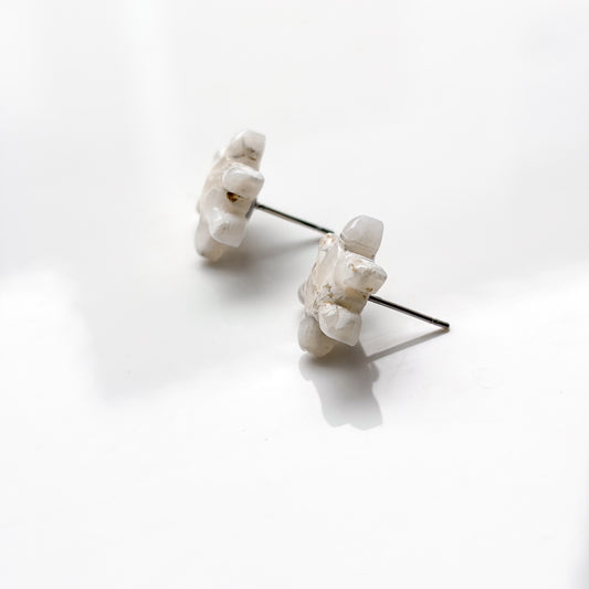 Snowflake Stud • Icy Marble