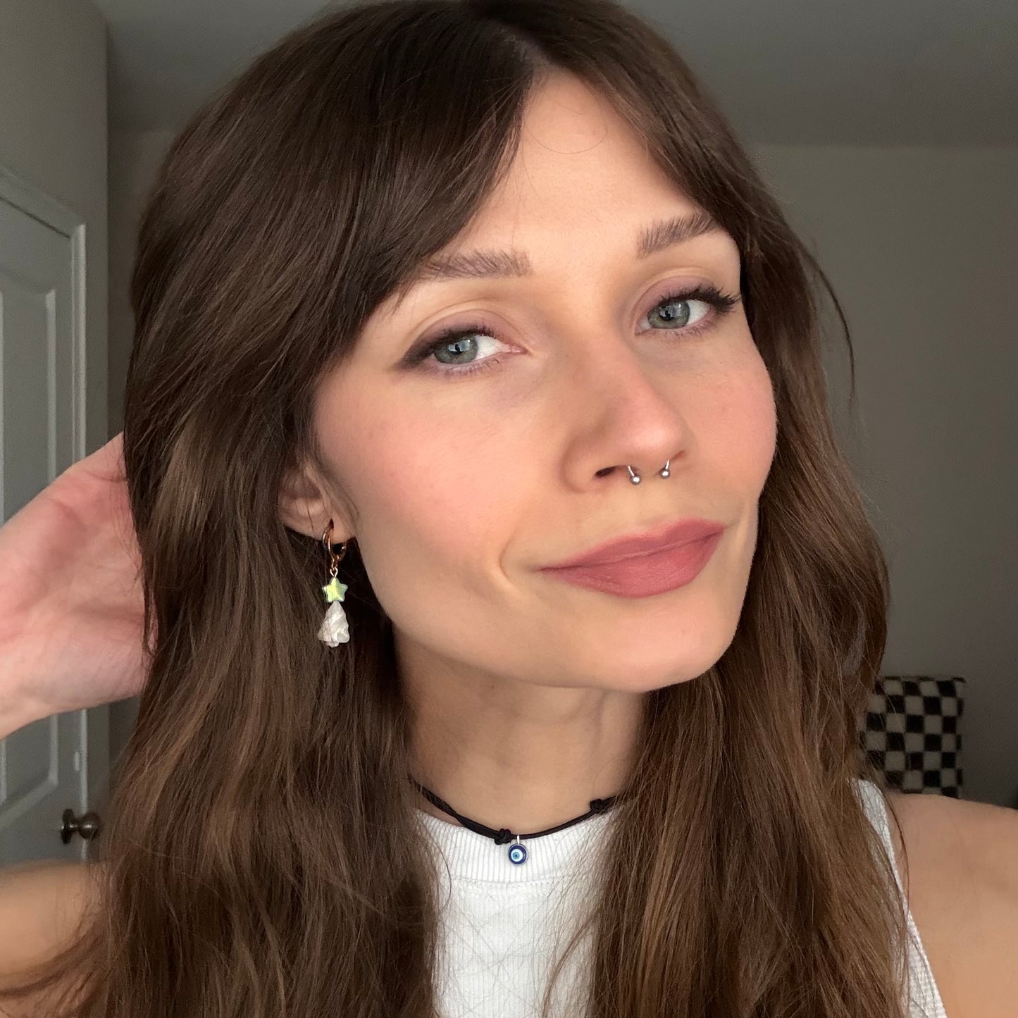 3D Tree & Star Dangles • Winter Marble