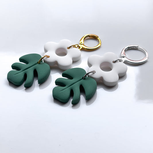 Monstera + Flower Dangle