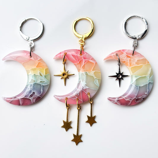 Moons (lg) • Rainbow Marble