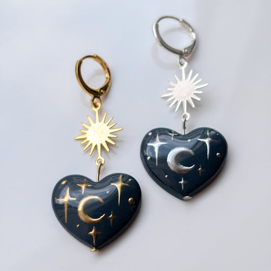 Bursting Hearts • 3D • Navy Celestial