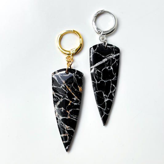 Rachel • Dangle • Black Marble