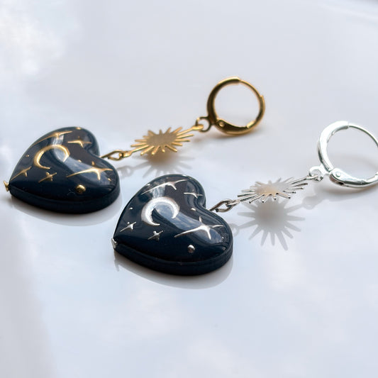Bursting Hearts • 3D • Navy Celestial