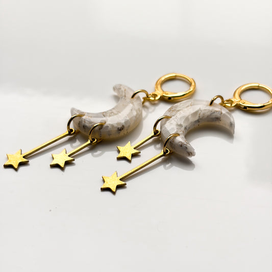 Mini Moons + Stars • Icy Marble