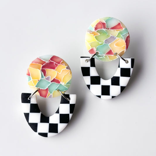 Raven • Stained Glass & Checks