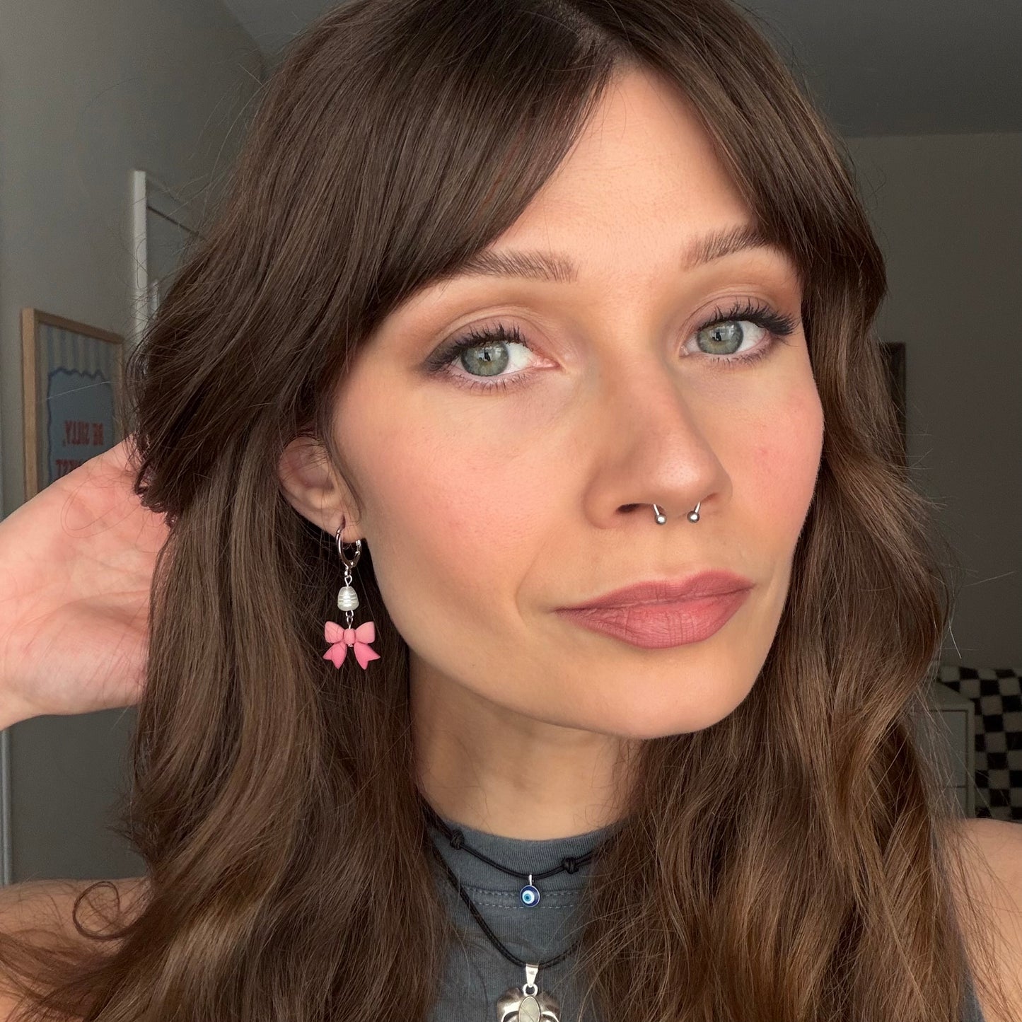 Bows • Pink Gradient + Pearl