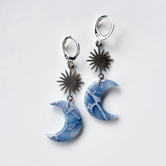 Sun & Moon Dangle • Blue