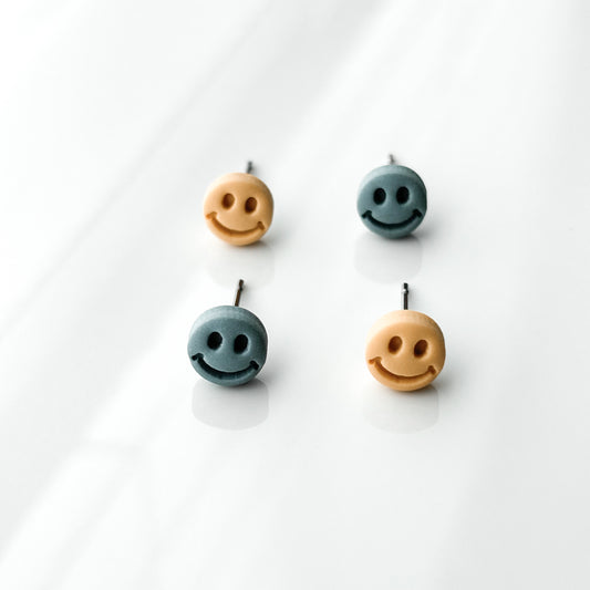 Micro Smiley Studs **Multiple Options**