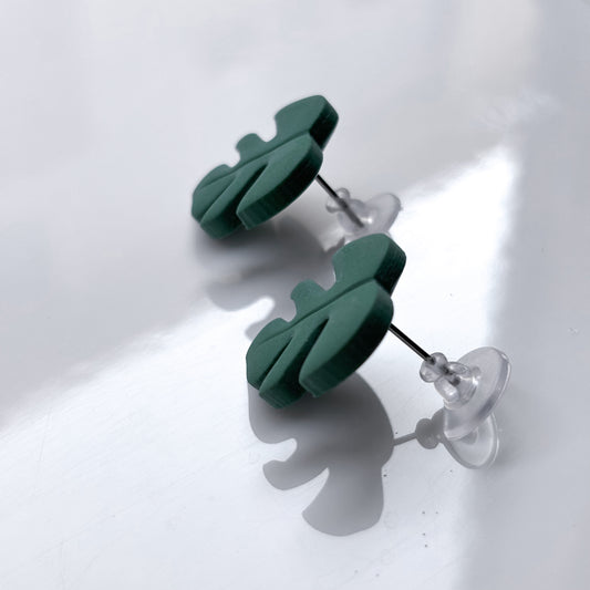 Monstera Studs
