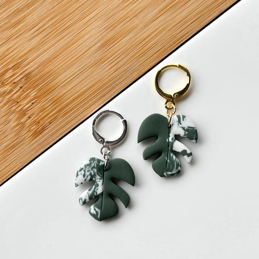 Monstera • Dangle • Variegated **Silver OR Gold**