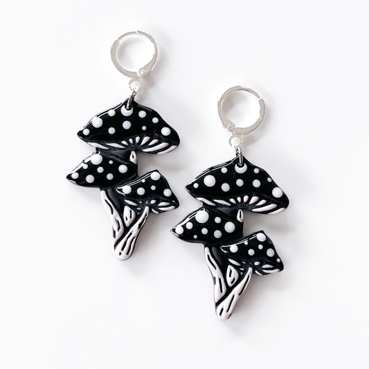 Mushroom • Earrings • (mid)Night Cap