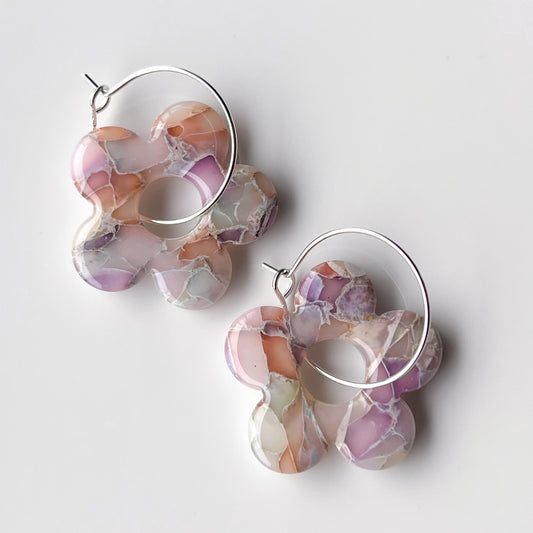 Large Flower • Hoop • Stained Glass