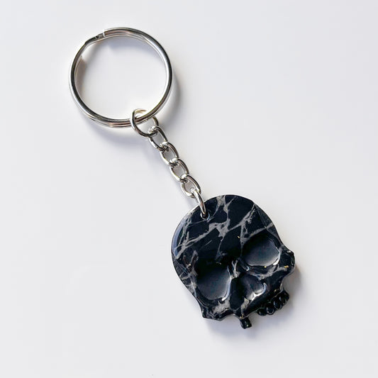 Skull • Keychain • Black Marble