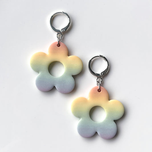 Large Flower • Pastel Rainbow