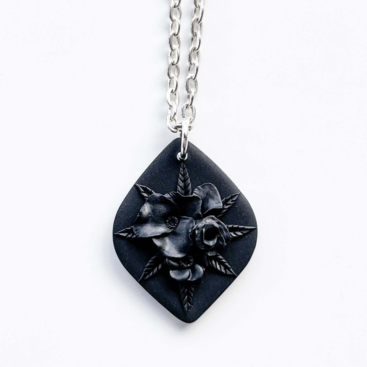 Meaghan • Pendant • Black Bouquet • *CHAIN NOT INCLUDED*