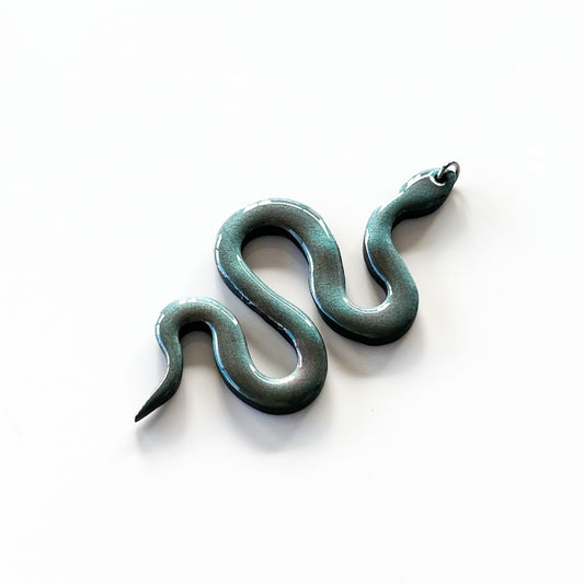 Snake • Pendant • Blue Steel *CHAIN NOT INCLUDED*
