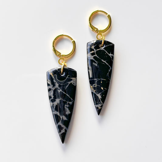 Rachel • Dangle • Black Marble