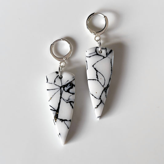 Rachel • Dangle • White Marble