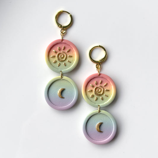 Sun & Moon Medallions • Double Rainbow