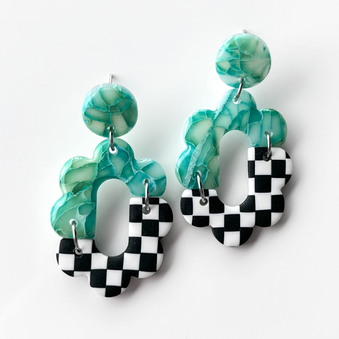 Alayna • Aqua & Checks